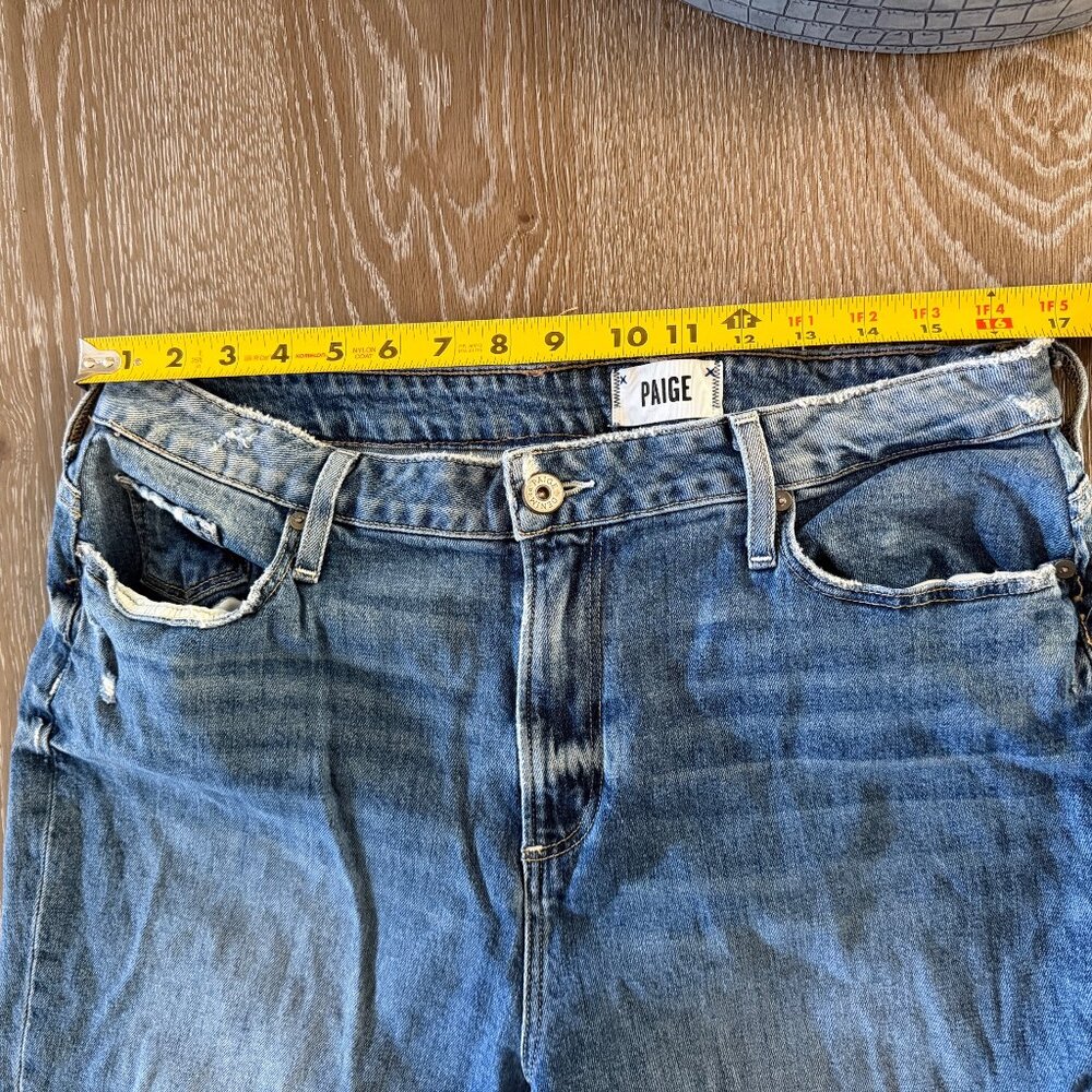 Womens Paige Straight leg light blue denim Jeans pants size 34 - Picture 8 of 8